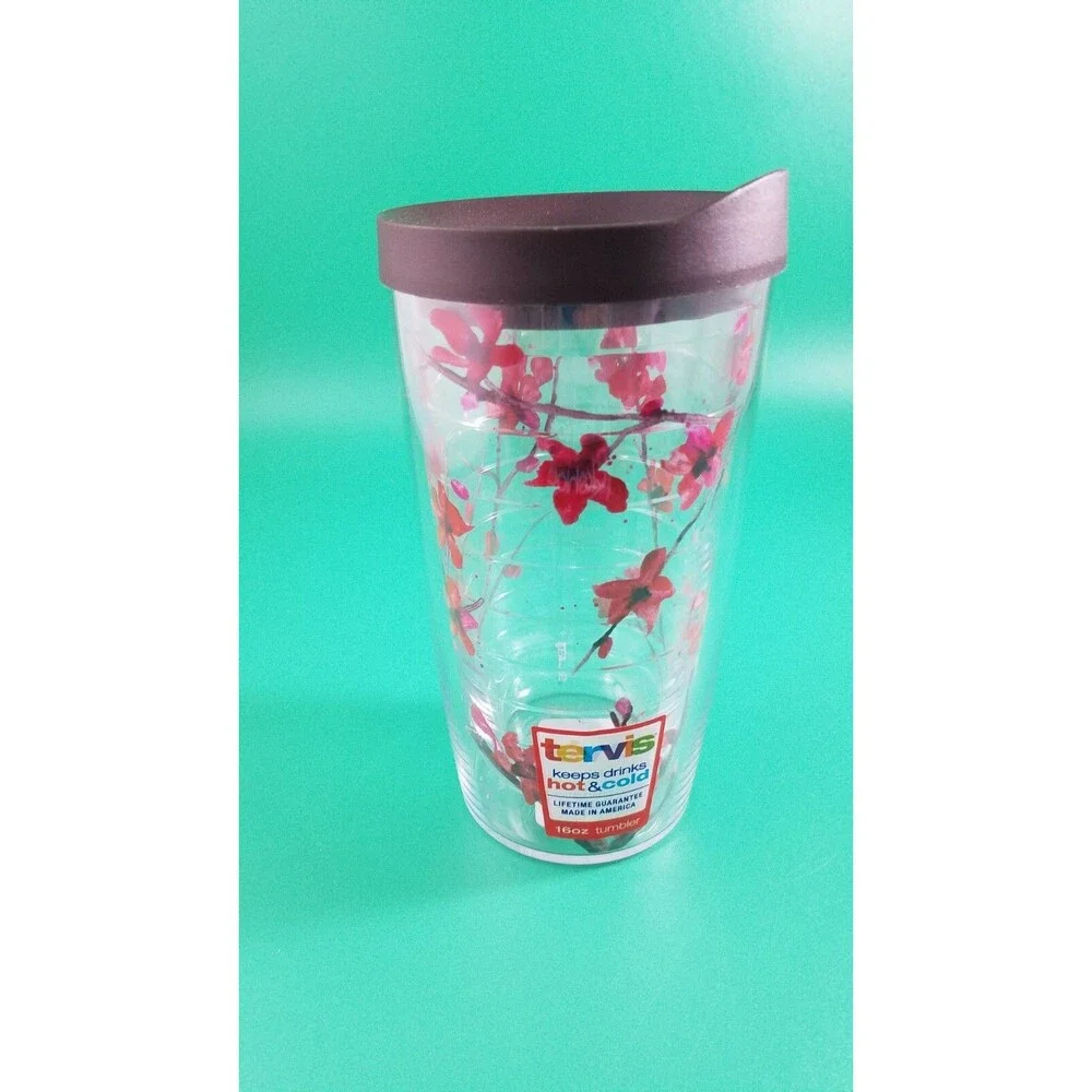 Tervis 16 Oz Springtime Blossom Tumbler, unused.